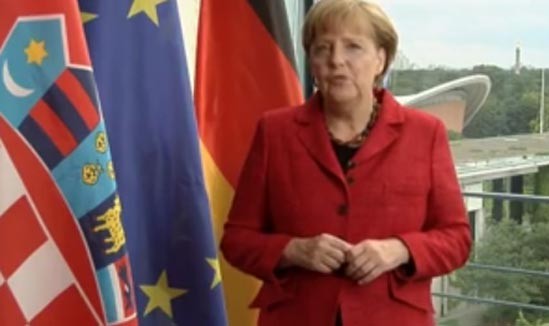 VIDEO: “ČESTITAM! DOBRODOŠLI U EU” Merkel u video poruci izrazila dobrodošlicu Hrvatskoj