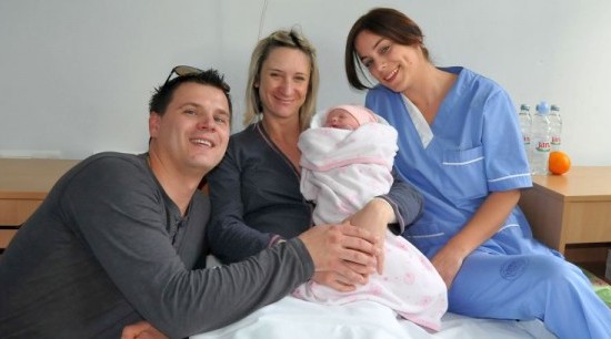 Prva beba rođena u 2014. u Zadru je Heidi Jurišić