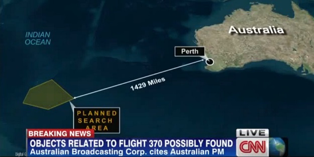 Vjeruju da su pronašli nestali avion! Dva predmeta uočena u južnom dijelu Indijskog oceana
