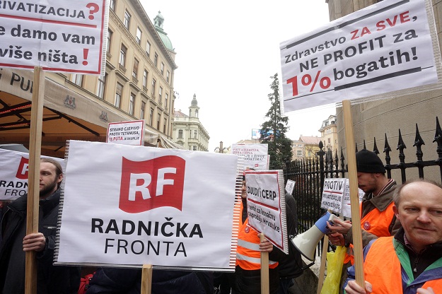Radnička fronta organizirala prosvjed protiv privatizacije i uništavanja Imunološkog zavoda