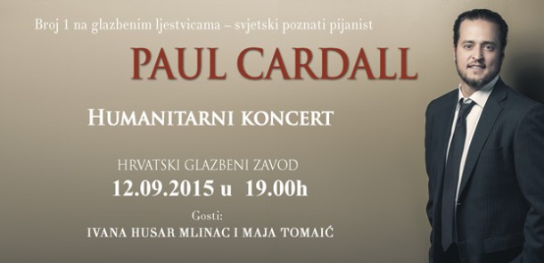 U Svečanoj dvorani Sveučilišta u Zadru održat će se koncert pijanista Paula Cardalla