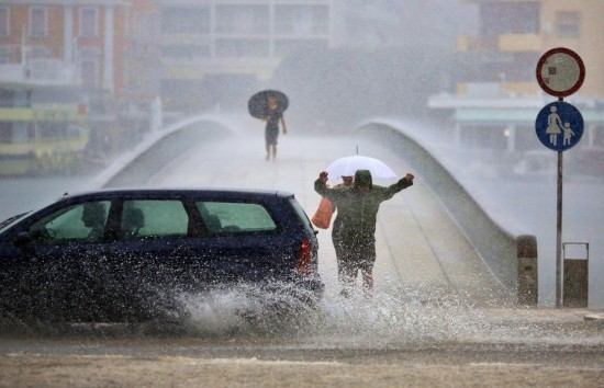 CIKLONA NIVES Na području grada Zadra palo 35 litara kiše po četvornom metru
