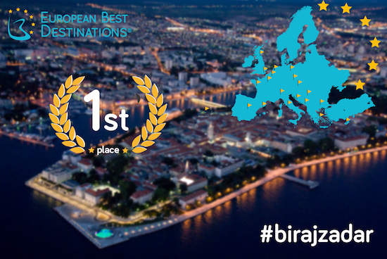 PRESTIŽNO EUROPSKO PRIZNANJE U RUKAMA ZADRANA!! Zadar najbolja europska destinacija u 2016. godini!