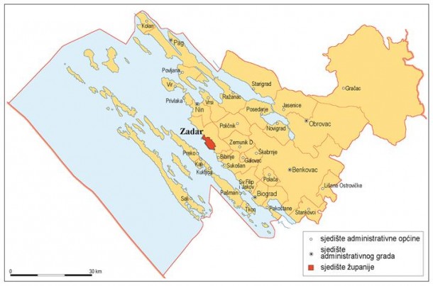 PREUSTROJ ZADARSKE ŽUPANIJE 7 općina, Zadar jedini grad, Novalja sa cjelovitim Pagom!