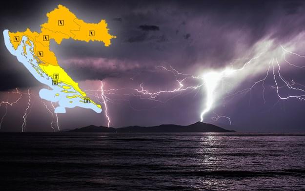 STIŽE PROMJENA VREMENA Oluje, kiša i grmljavina već za nekoliko sati očekuju dijelove Hrvatske
