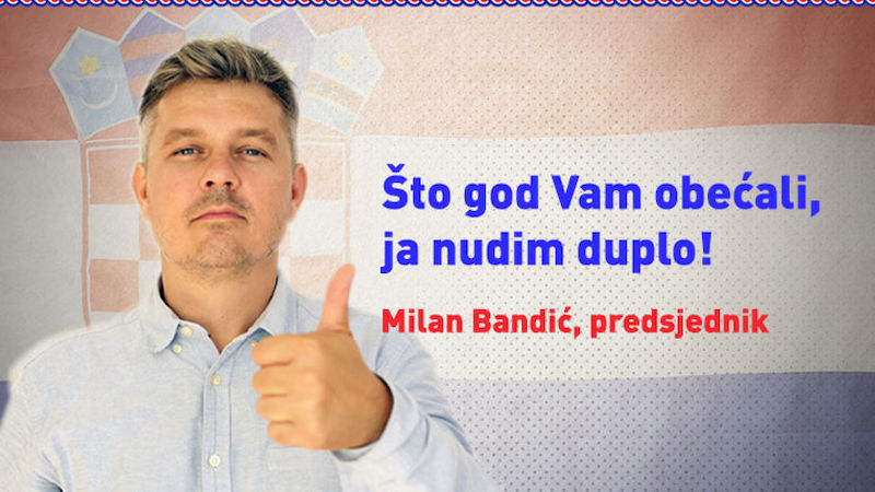 Milan Bandić komentirao kandidaturu Milana Bandića za predsjednika