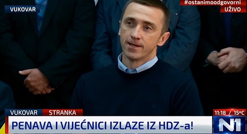 Penava i cijeli vukovarski HDZ izašli iz stranke, na izbore planiraju sa Škorom