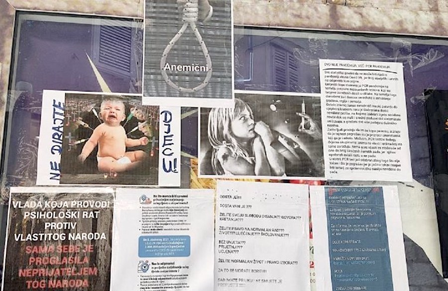 PLAKAT NA KALELARGI Omča oko riječi ‘Anemični’